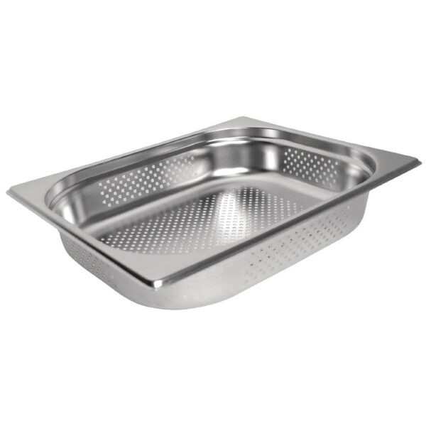 Vogue Perforated St/St GN 1/2 - 100mm deep