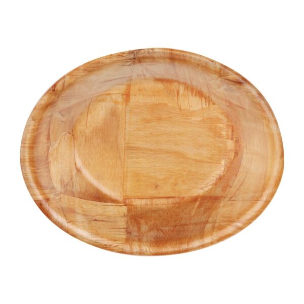 Olympia Oval Woven Wooden Bowl - 228x175mm - Image 5
