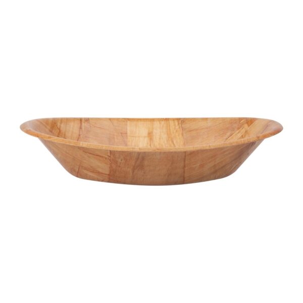 Olympia Oval Woven Wooden Bowl - 305x228mm - Image 4