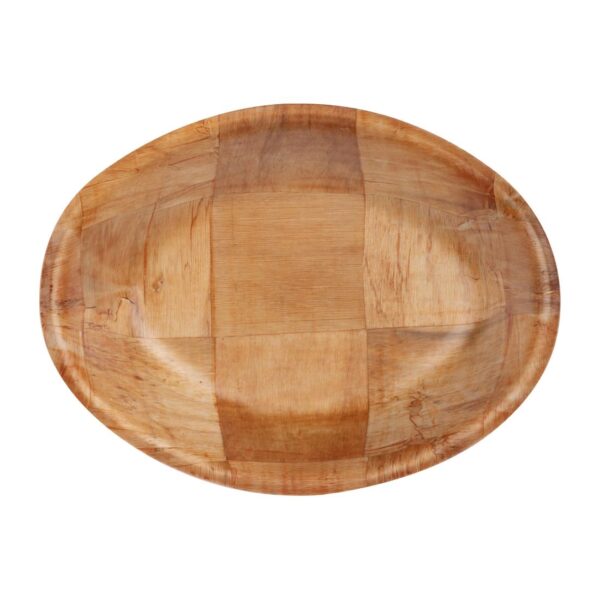 Olympia Oval Woven Wooden Bowl - 305x228mm - Image 7