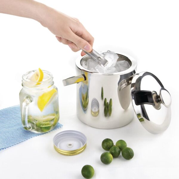 Ice Bucket with Tongs - 1.23Ltr - Image 7