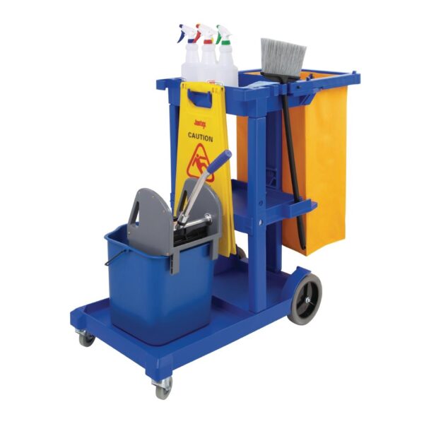 Cleaning Trolley Blue - Image 5