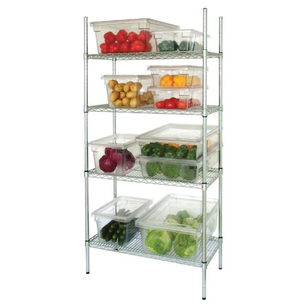 Vogue Flat Pack 4 Shelf Unit - 915x460x1840mm - Image 5