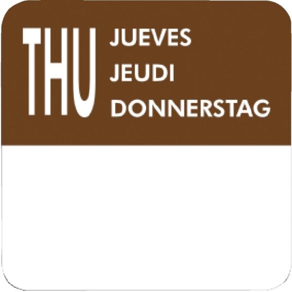 Vogue Set of Day of the Week Colour Coded Food Labels - Image 6