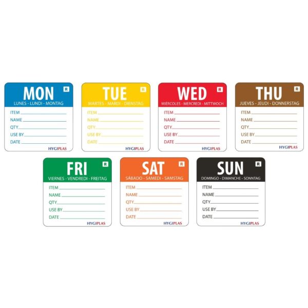 Hygiplas Day of the Week Prepared Week Set