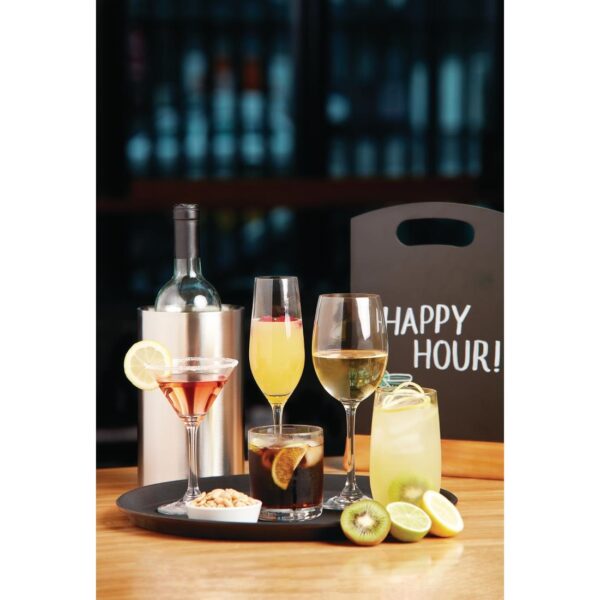 Olympia Double Wall Wine Cooler Brushed Stainless Steel 200x120mm - Image 5