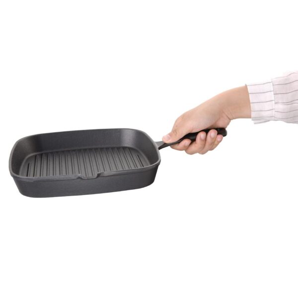 Vogue Ribbed Skillet Square - 240mm 9 1/2" - Image 4