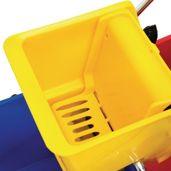 Jantex Dual Bucket Mop Wringer with Frame - (2x23Ltr Buckets) - Image 3