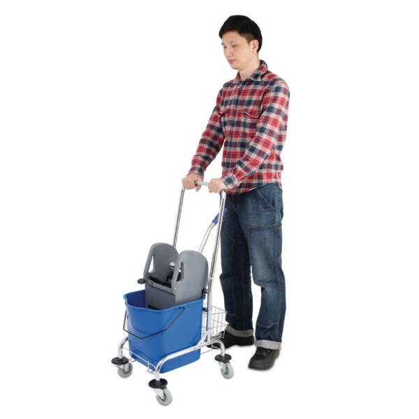 Jantex Deluxe Mop Wringer with Metal Cart - Image 7