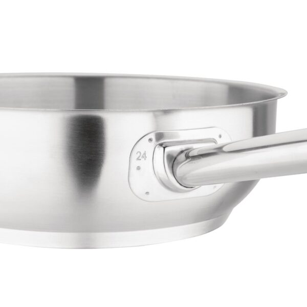 Vogue Flared Saute Pan St/St - 240mm 3Ltr 103fl oz - Image 3