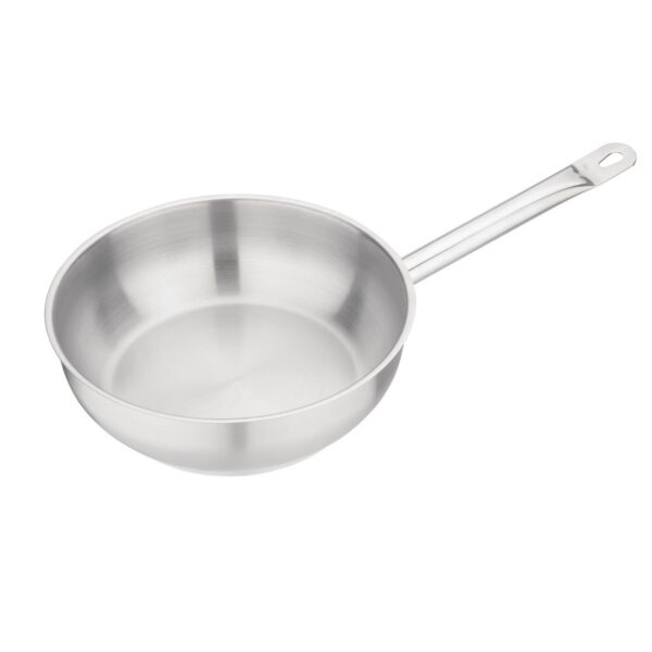 Vogue Flared Saute Pan St/St - 240mm 3Ltr 103fl oz - Image 4