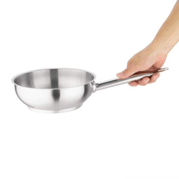 Vogue Flared Saute Pan St/St - 200mm 1 3/4Ltr 61fl oz - Image 2