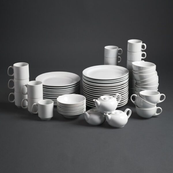 Olympia Whiteware Teacup Stackable - 7oz (Box 12) - Image 9