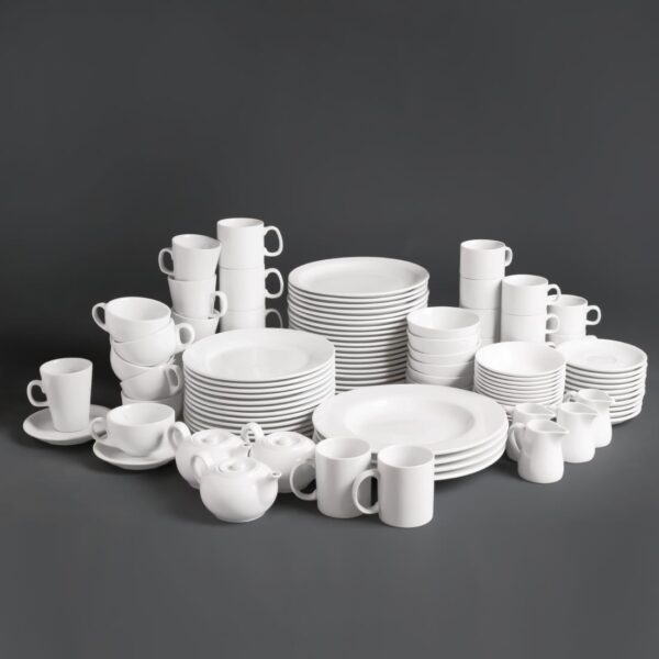 Olympia Whiteware Cappuccino Cup - 10oz (Box 12) - Image 9