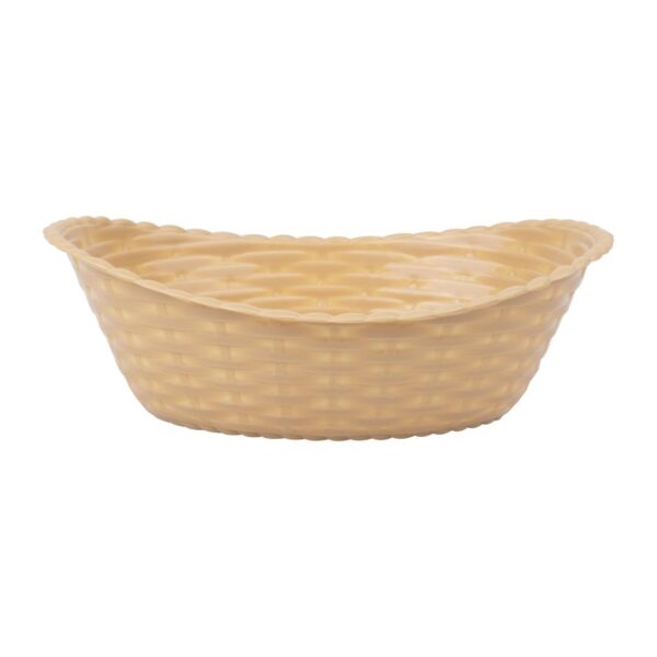 Olympia Kristallon Oval Polypropylene Basket - 215x160mm 8 1/2x6 1/4" - Image 2