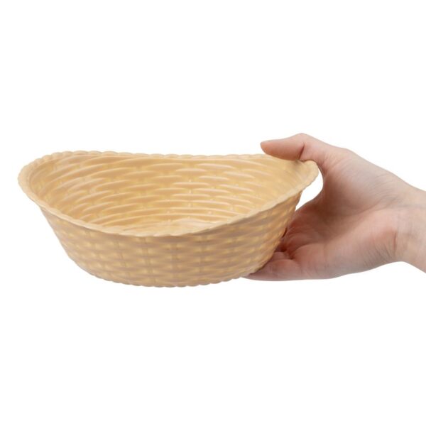 Olympia Kristallon Oval Polypropylene Basket - 215x160mm 8 1/2x6 1/4" - Image 6
