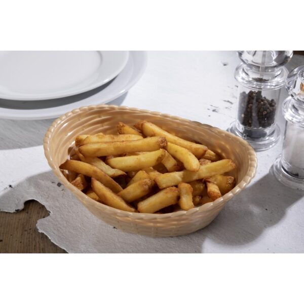 Olympia Kristallon Oval Polypropylene Basket - 215x160mm 8 1/2x6 1/4" - Image 7