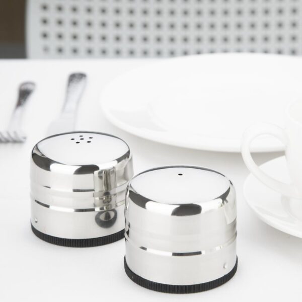 Jumbo Salt & Pepper Shaker Set St/St - Image 5