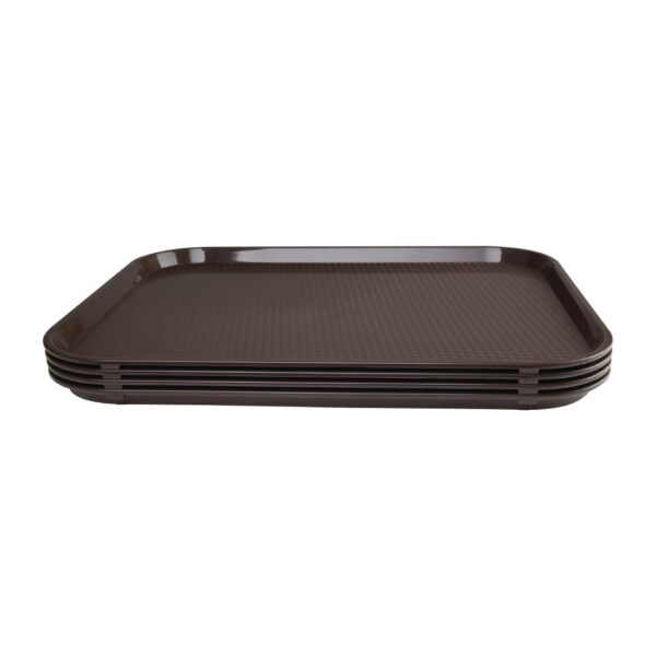Olympia Kristallon Foodservice Tray Dark Brown - 350x450mm - Image 4