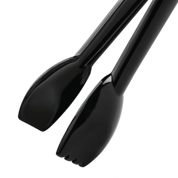 Vogue Food Tongs Black - 230mm 9" - Image 2