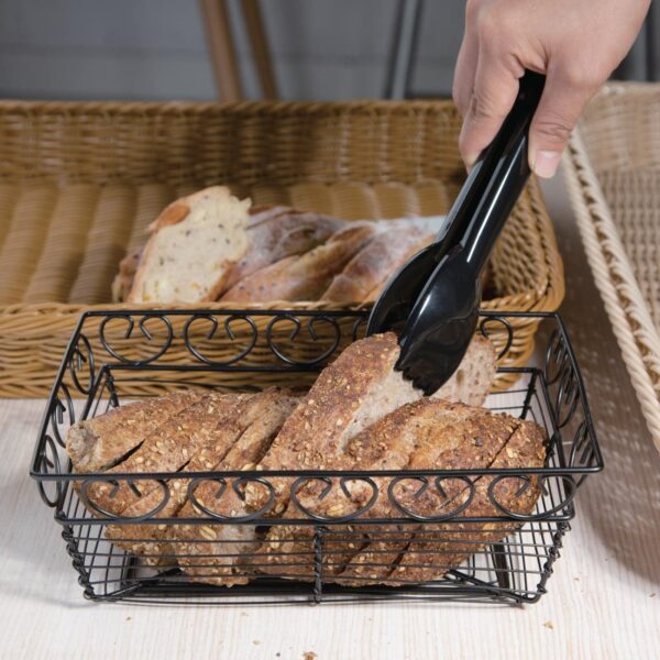 Vogue Food Tongs Black - 230mm 9" - Image 4