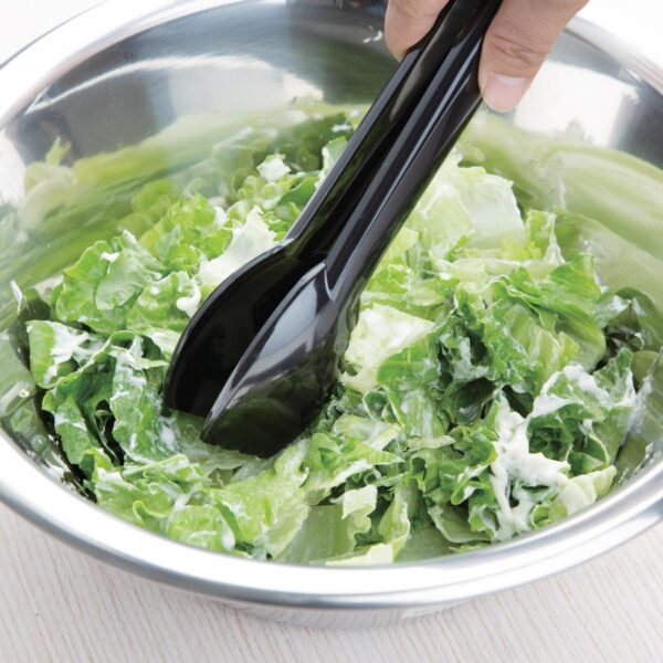Vogue Food Tongs Black - 230mm 9" - Image 5