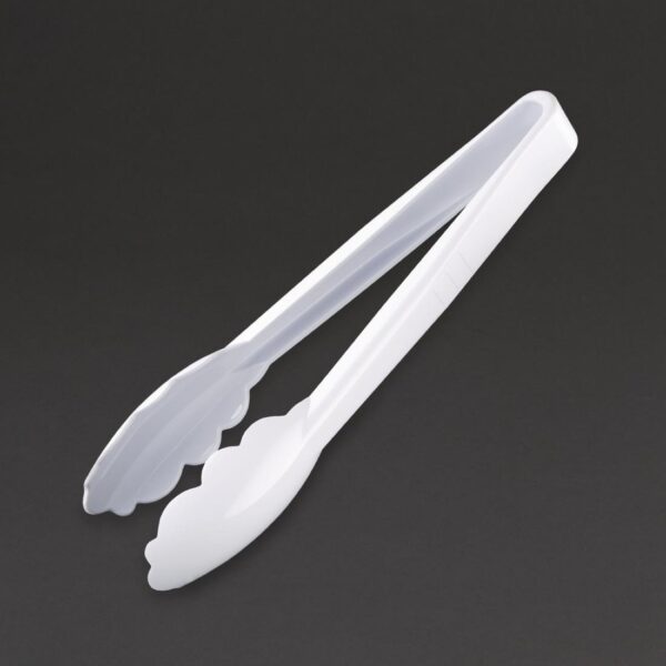 Vogue Tongs White - 230mm 9" - Image 2