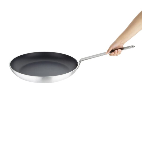 Vogue Frypan Aluminium Non - stick Teflon Platinum Plus - 400x60mm 15.7'x2.4" - Image 8