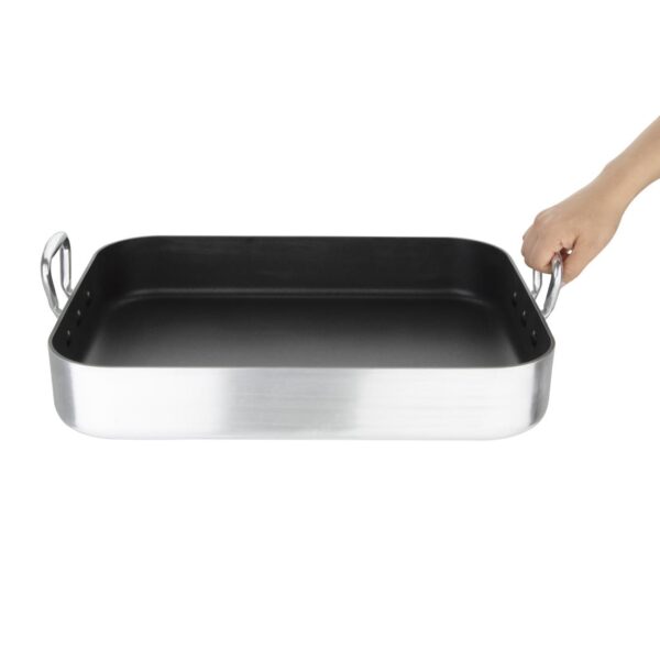Vogue Roasting Pan Aluminium - 450x350x80mm 10Ltr 338fl oz - Image 3