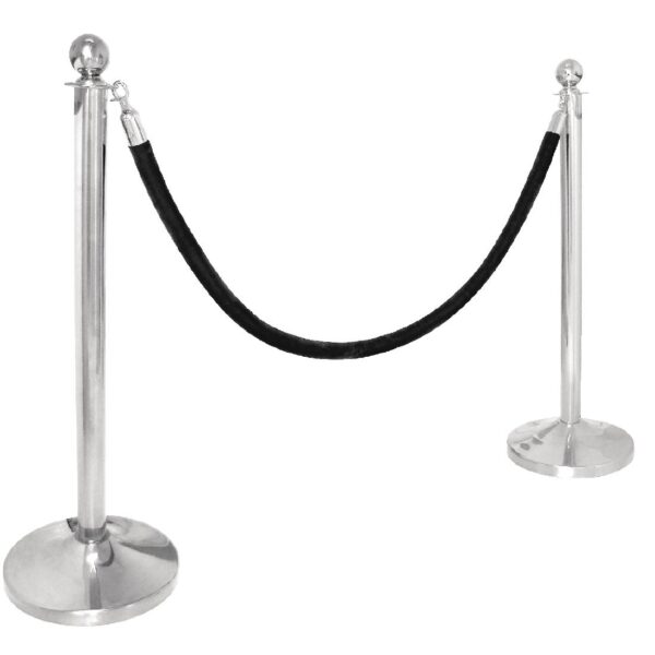 Bolero Ball Top St/St Barrier Post Polished Finish - Image 4