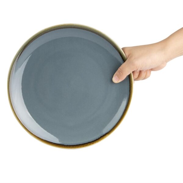 Olympia Kiln Ocean Coupe Plate - 228mm 9" (Box 6) - Image 6