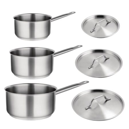 Vogue Stainless Steel 3 Pan Set