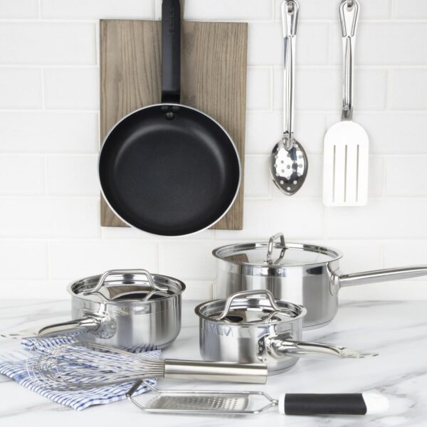 Nisbets Essentials Saucepan & Frypan Set - Image 2