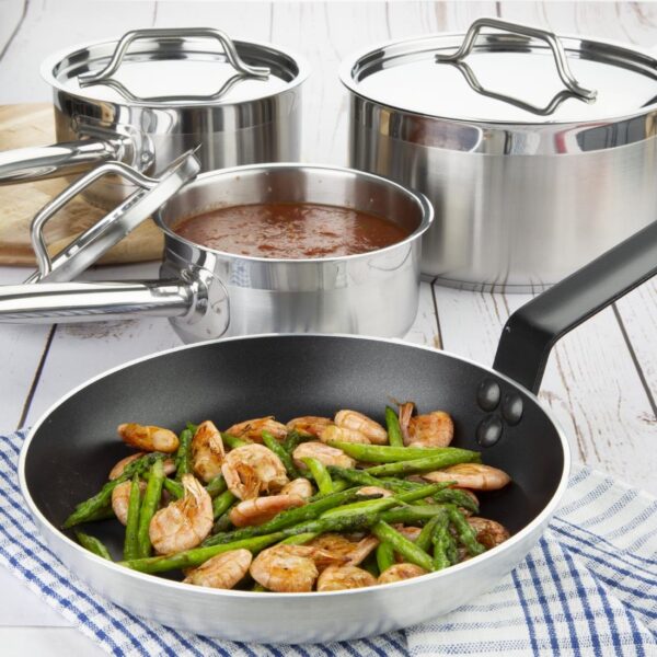 Nisbets Essentials Saucepan & Frypan Set - Image 3