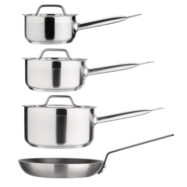 Nisbets Essentials Saucepan & Frypan Set