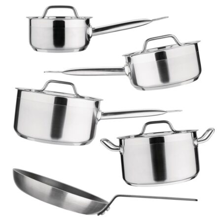 Nisbets Essentials Saucepan Stewpan & Frypan Set