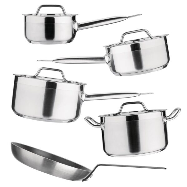 Nisbets Essentials Saucepan Stewpan & Frypan Set