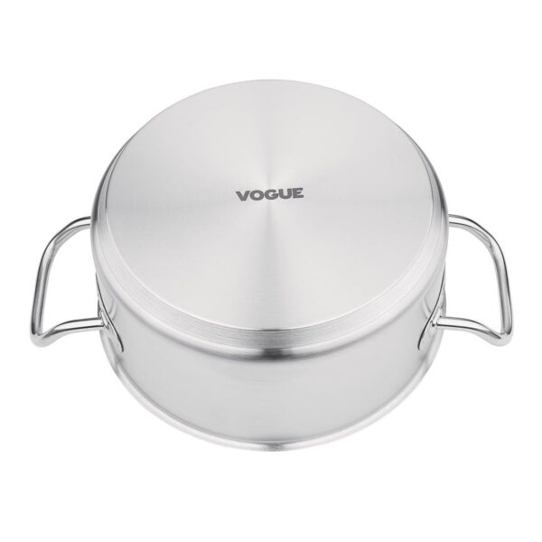 Vogue Casserole Pan St/St - 240mm 4 1/2Ltr 152fl oz - Image 3