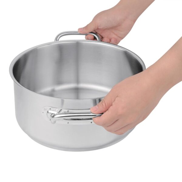 Vogue Casserole Pan St/St - 240mm 4 1/2Ltr 152fl oz - Image 4