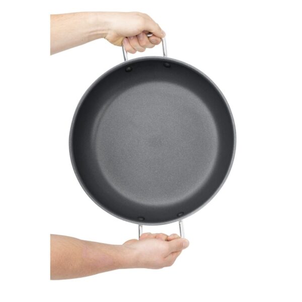 Vogue Paella Pan Aluminium Non-stick Teflon Platinum Plus - 350x65mm - Image 10