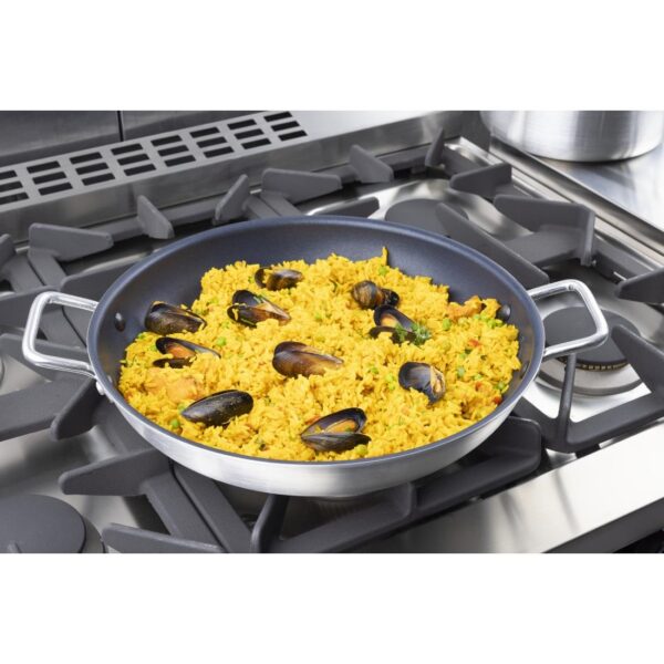 Vogue Paella Pan Aluminium Non-stick Teflon Platinum Plus - 350x65mm - Image 11
