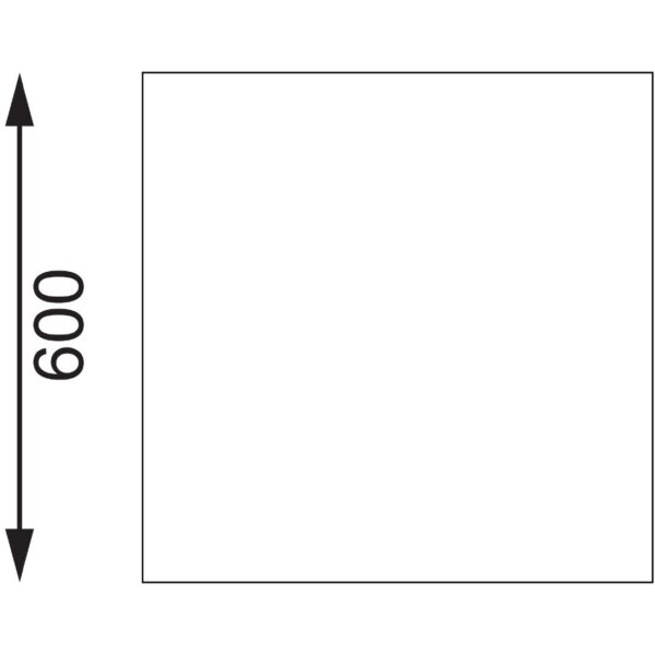 Vogue Wall Table St/St - 900x600mm 35 1/2x23 1/2" (60mm Upstand) - Image 4