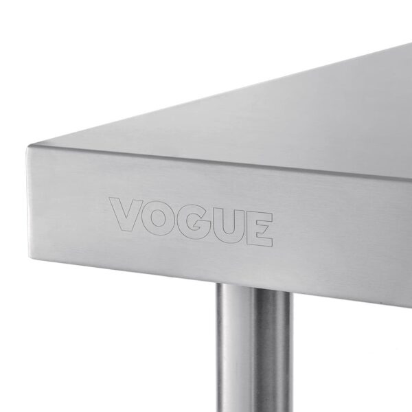 Vogue Wall Table St/St - 900x600mm 35 1/2x23 1/2" (60mm Upstand) - Image 8