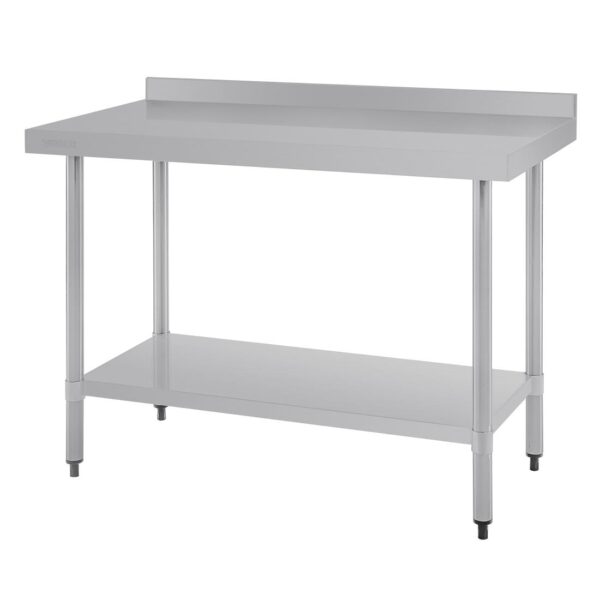 Vogue Wall Table St/St - 1200x600mm 47x23 1/2" (60mm Upstand)