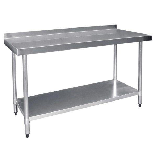 Vogue Wall Table St/St - 1800x600mm 70 3/4x23 1/2" (60mm Upstand) - Image 5