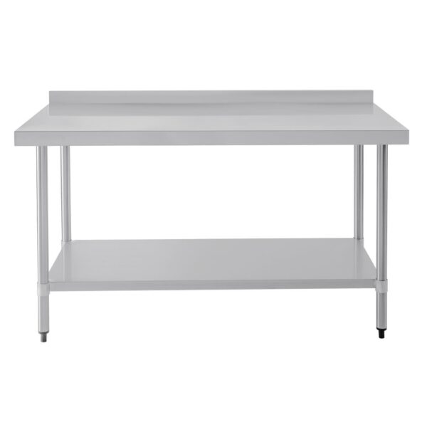Vogue Wall Table St/St - 1500x600mm 59x23 1/2" (60mm Upstand) - Image 6