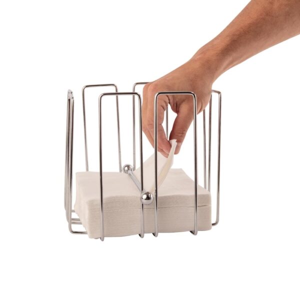 Olympia Wire Napkin Holder for approx 150 Napkins - 190x190x190mm - Image 4