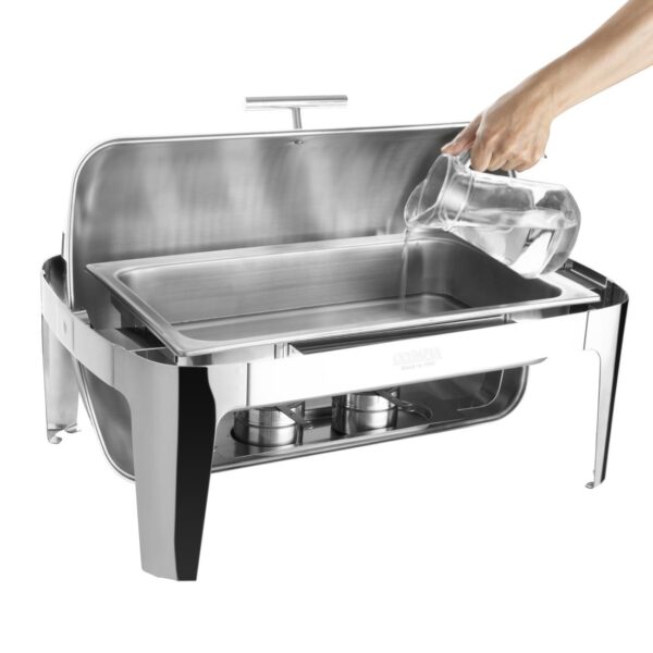 Madrid Deluxe Roll Top Chafer Set - GN 1/1 9Ltr - Image 6