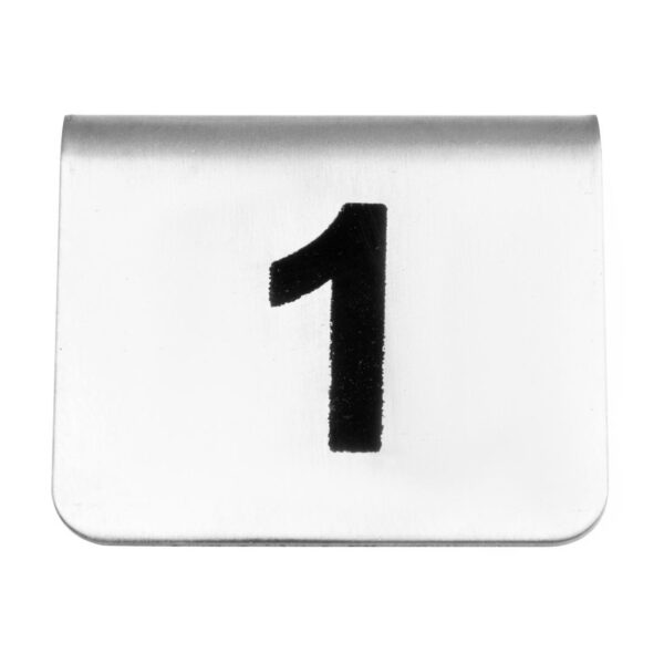 Table Numbers Set St/St - 1-10 - Image 2