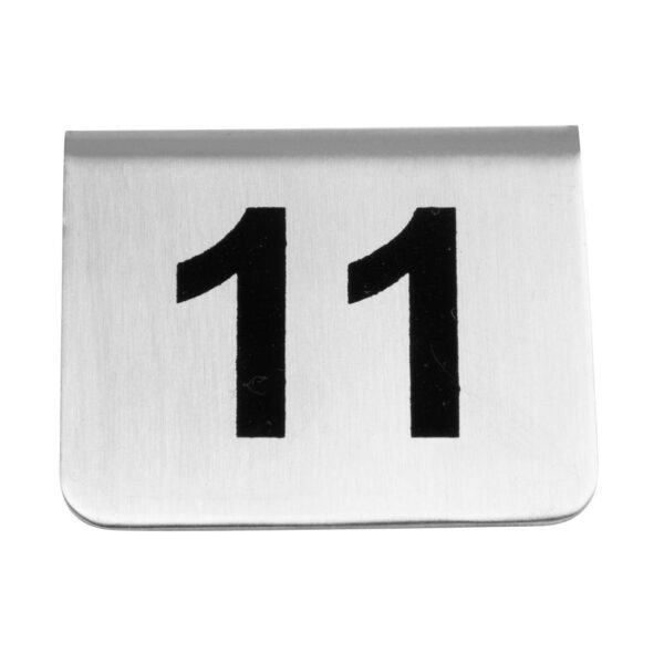 Table Numbers Set St/St - 11-20 - Image 2